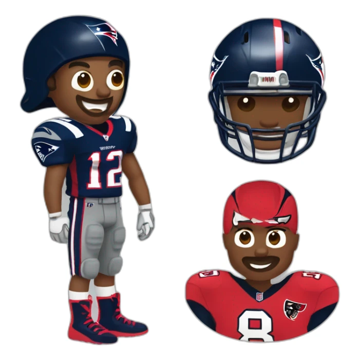 New England patriots vs Tampa bay buccaneers sticker