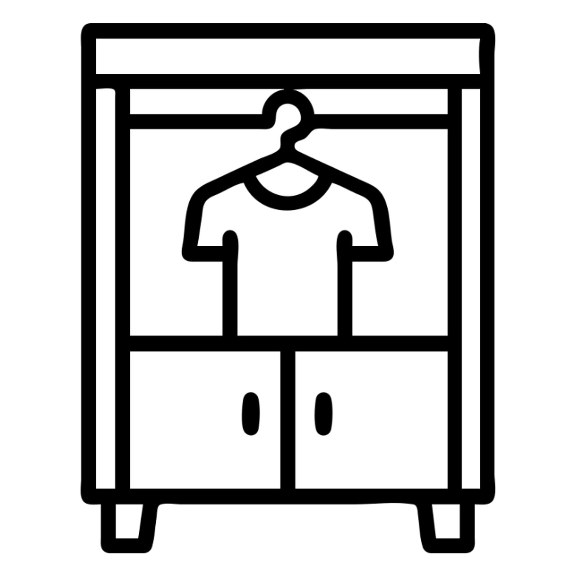 create closet icon on transparent background png sticker