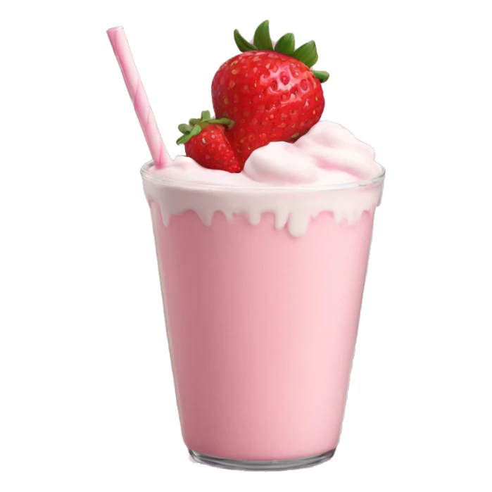 strawberry milkshake sticker