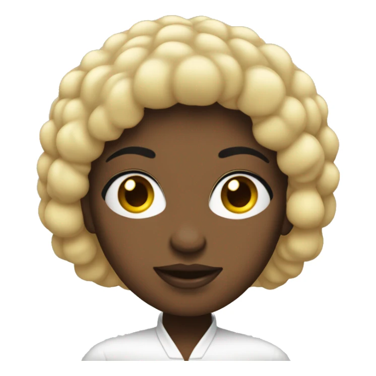 Mujer blanca de pelo negro ojos carmelitas cara redonda  sticker