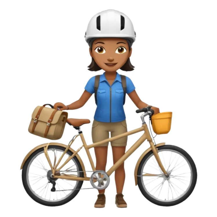 Urban Bike Courier black woman  sticker