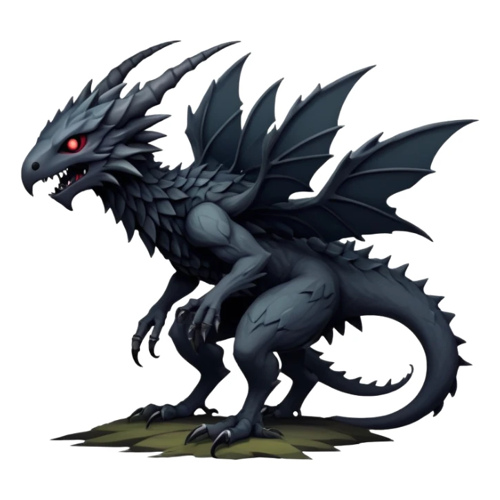 Edgy complex aesthetic-scenery-Fakémon-creature (full body) sticker