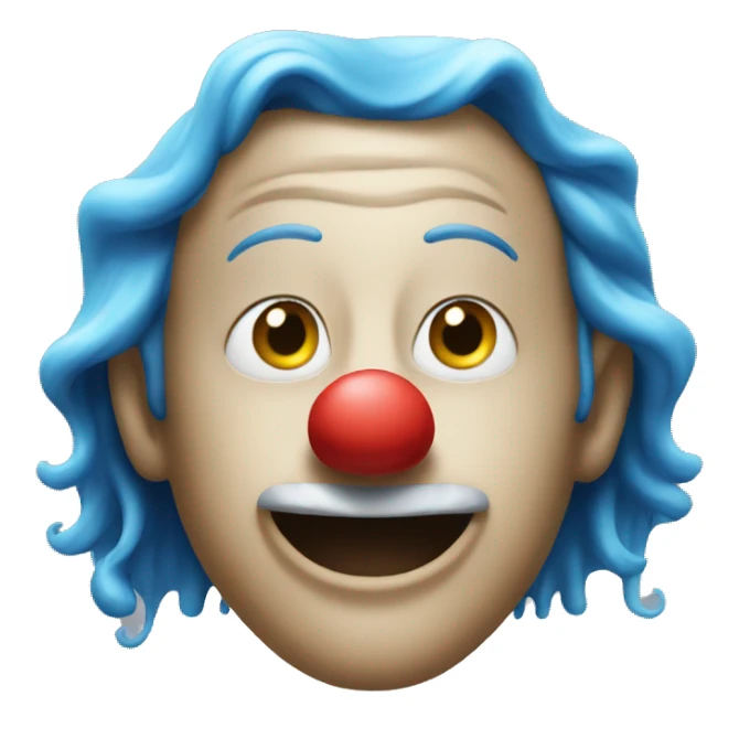 Water and clown sticker