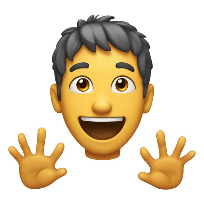 An emoji forming a circle with both hands sticker