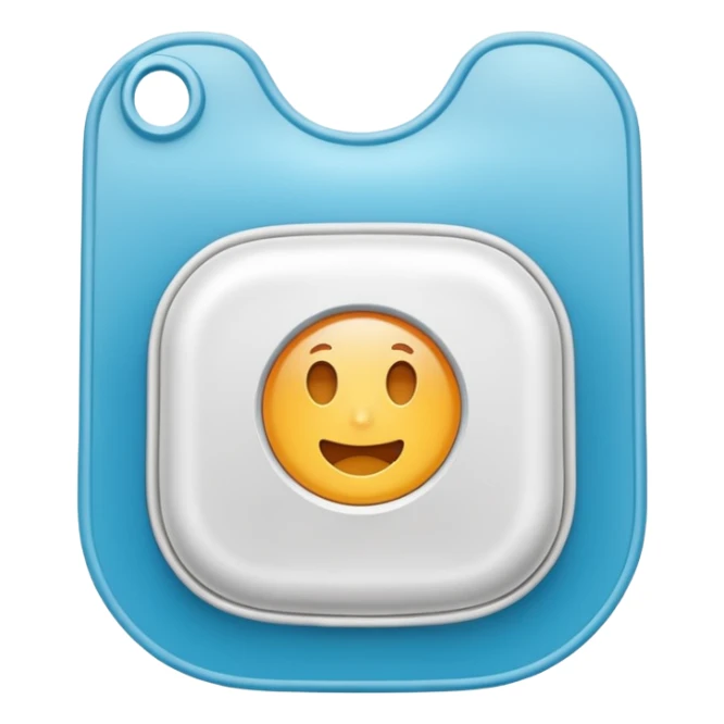 Ostomiebeutel Emoji ohne Gesicht, nur der Beutel sticker