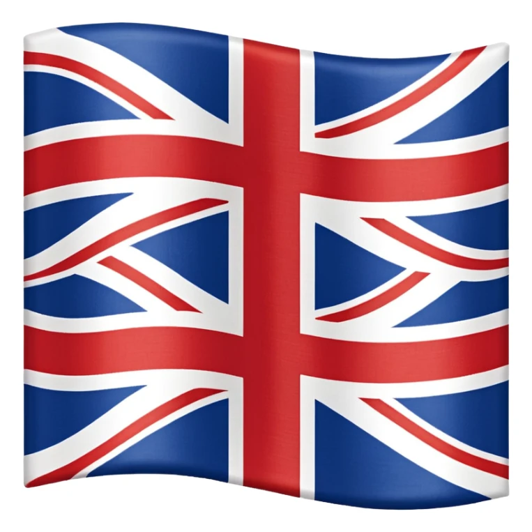 Flag of British Empire with no diagonal red lines sticker