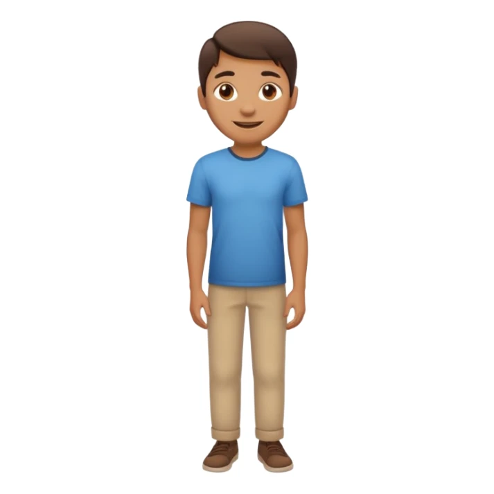 🏃🏻 make the running person stand straight and look at us like this one 🧍🏻 sticker