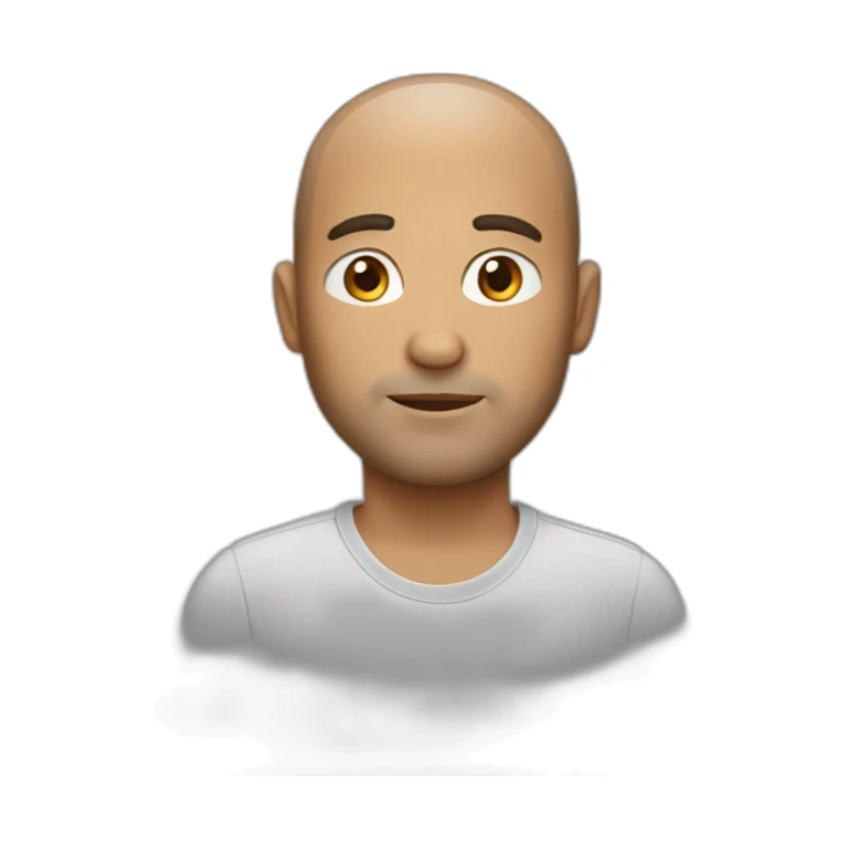 Less hair male 40 years old sticker