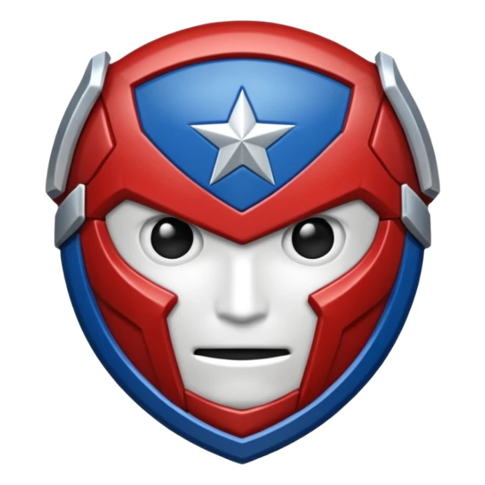 hazme un emojis del escudo del capitán América sticker