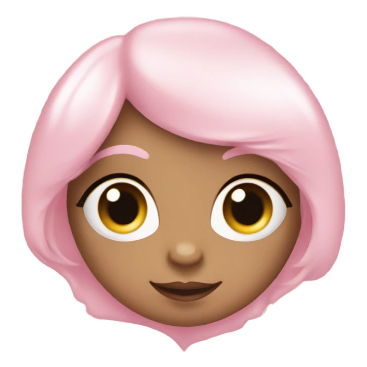 Baby pink heart with glitter sticker