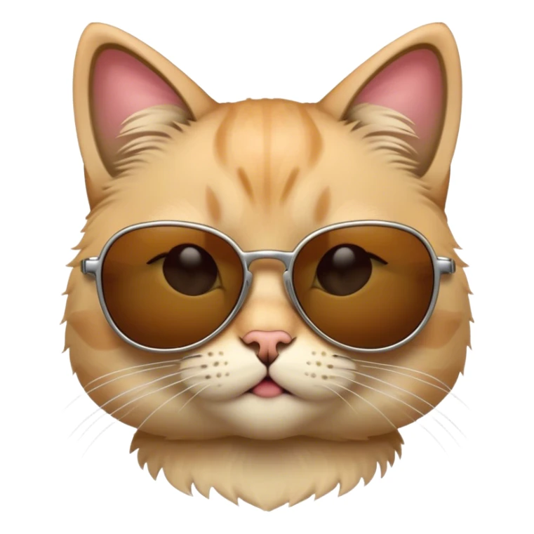 Cat with sunglasses sticker