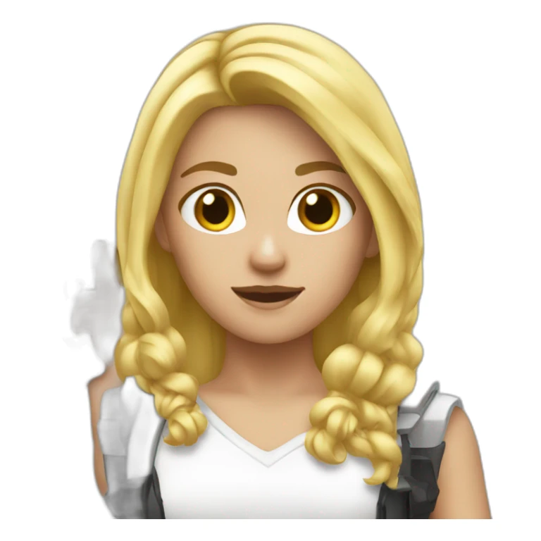 Blonde Shooting sticker