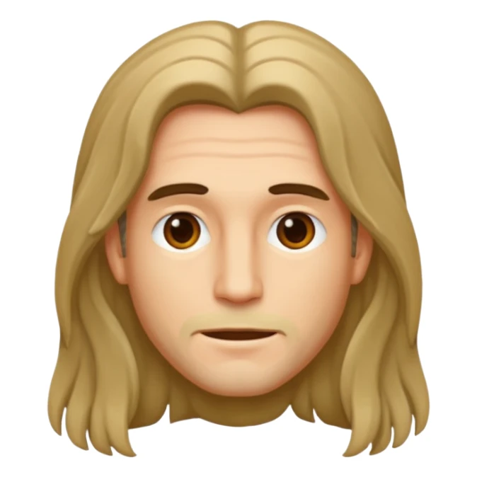 Saçı uzunolan bir erkek çiz sticker