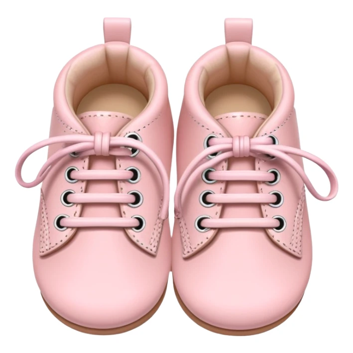 Pair of shoes for a baby girl pastel pink sticker