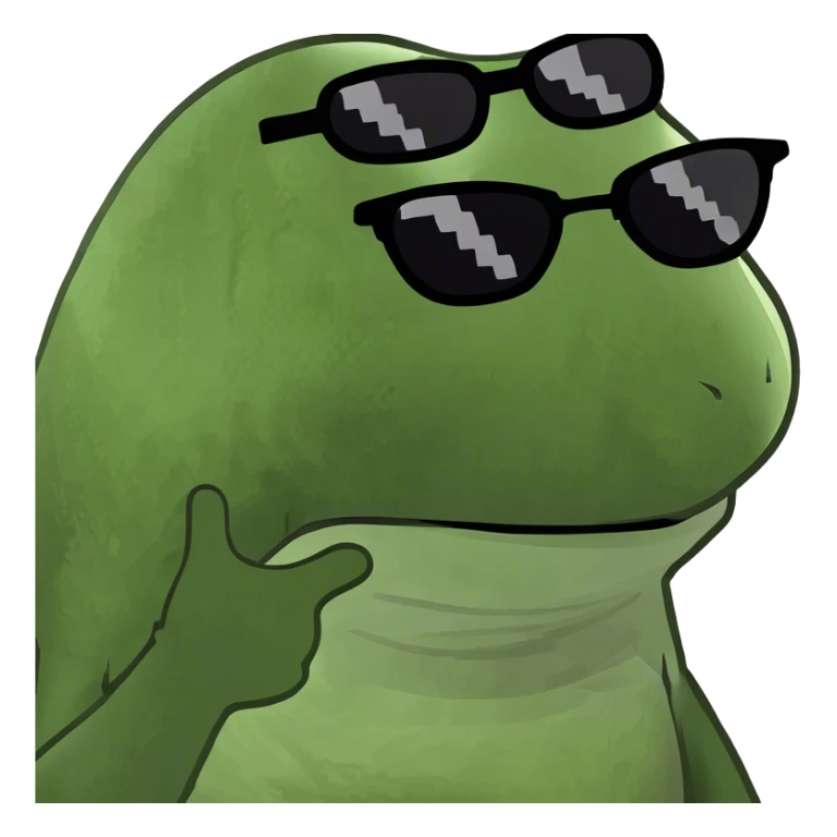 image of frog with Vietnam stare sticker