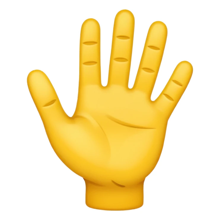 stop hand emoji with 5 fingers sticker