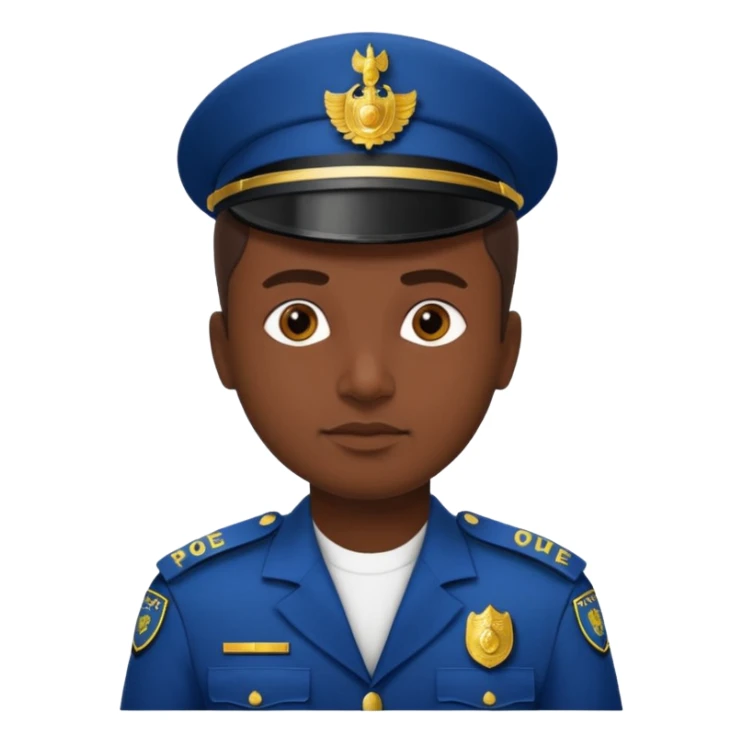 Round Pilate red background center in sindh police in capital sticker