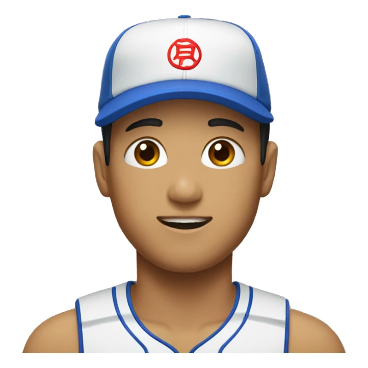 korean bro with baseball cap sticker