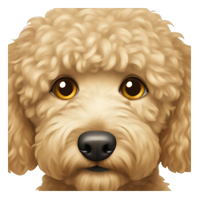 golden doodle with hazel eyes and rly light hair sticker