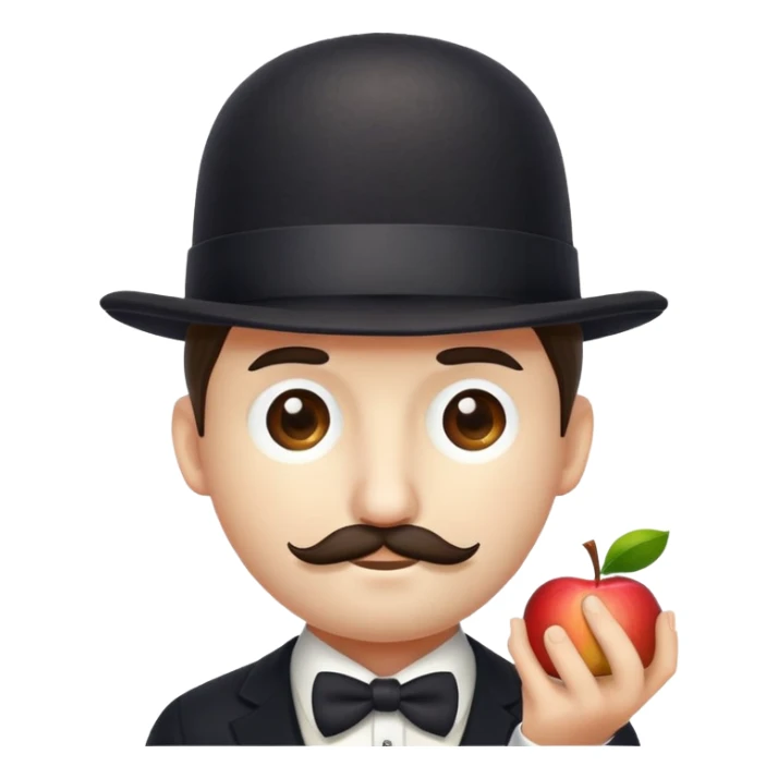 Magritte “the son of man”  sticker