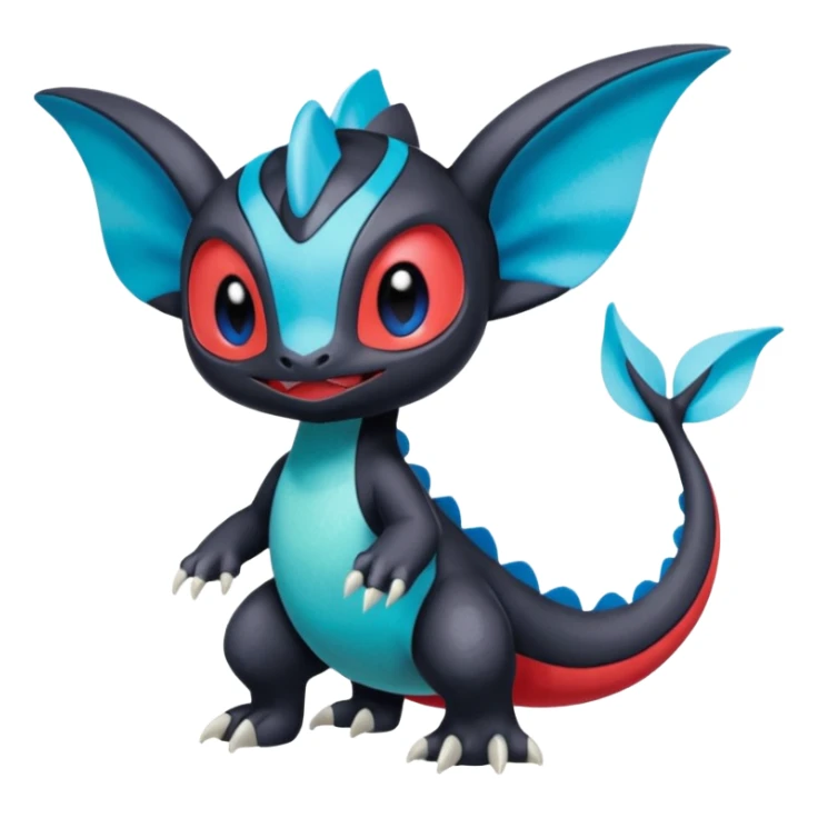 Meloetta-Salamence-Stitch-Toothless-Fakémon-creature-hybrid sticker