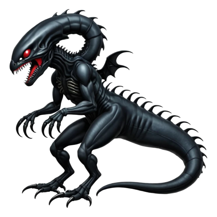  Venom-Salandit-Xenomorph-hybrid-fantasy-creature (full body) sticker