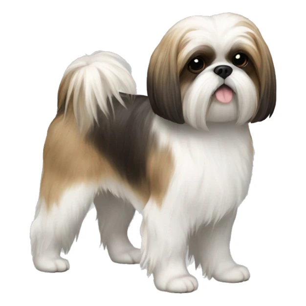 Shih tzu full body side view sticker