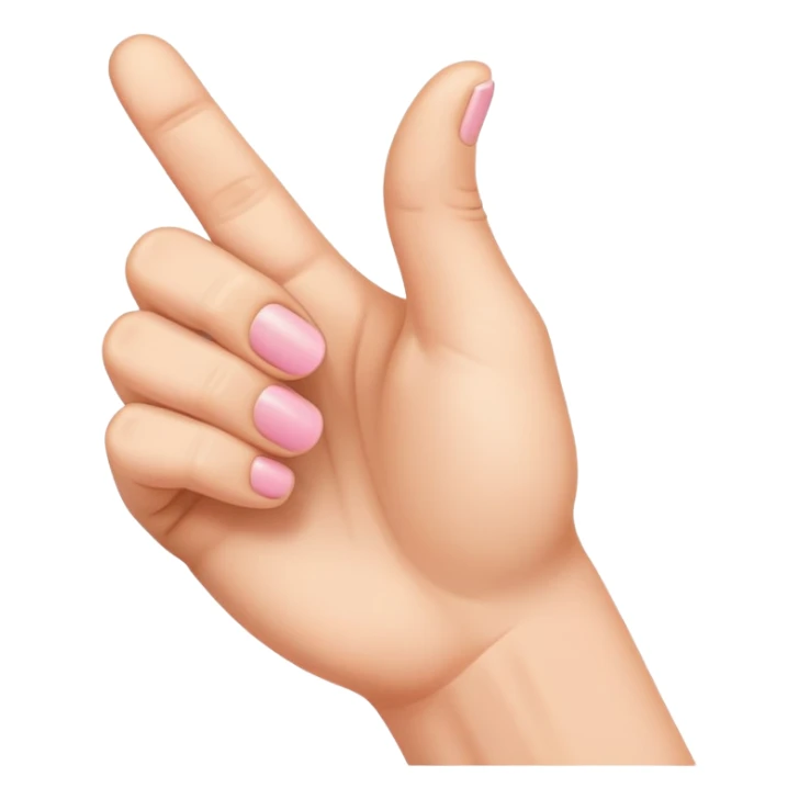 pinky finger out other fingers in a fist sticker