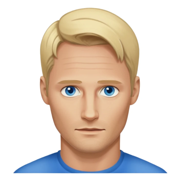 Alexander Skarsgård with blue eyes sticker