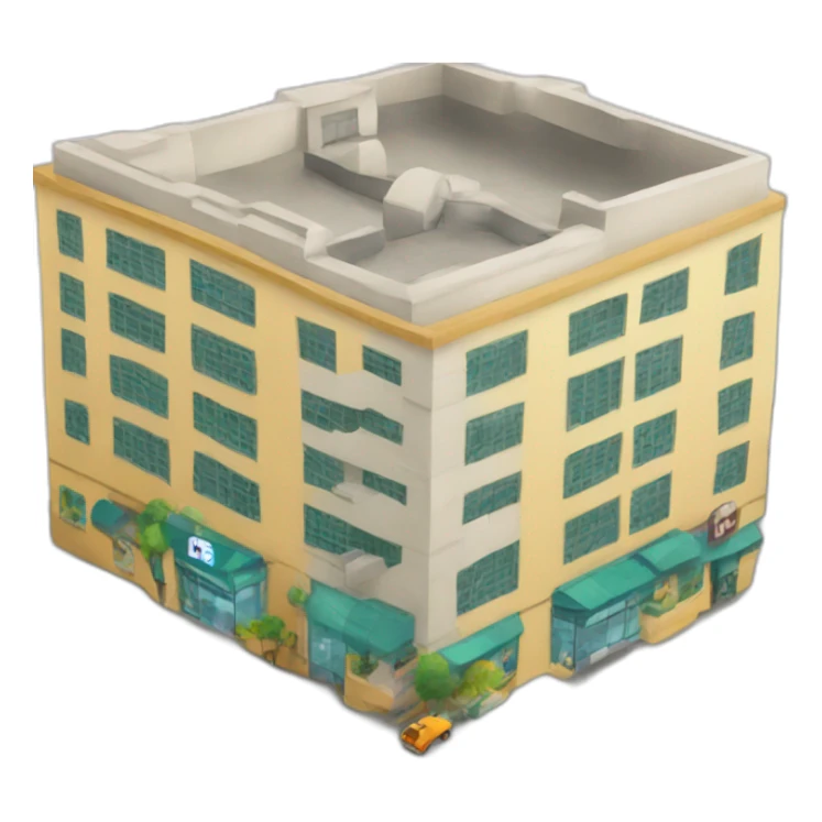 building with bigbazar sticker