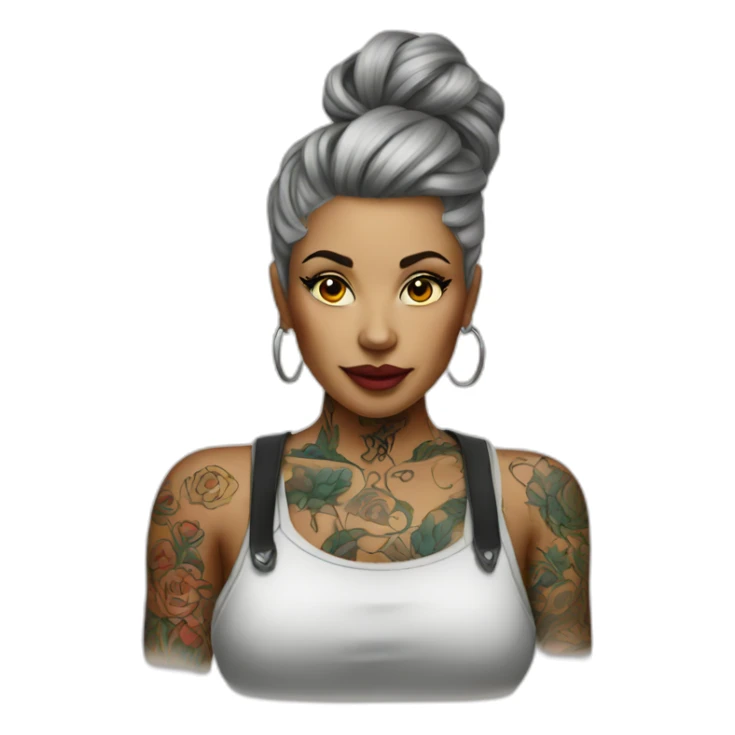 tattoo artist woman sticker