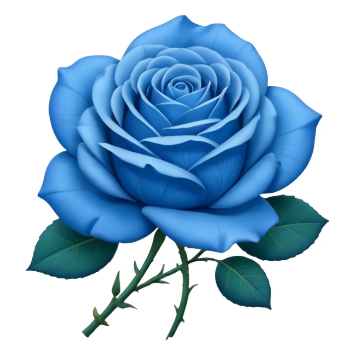 Rosa de color azul sticker