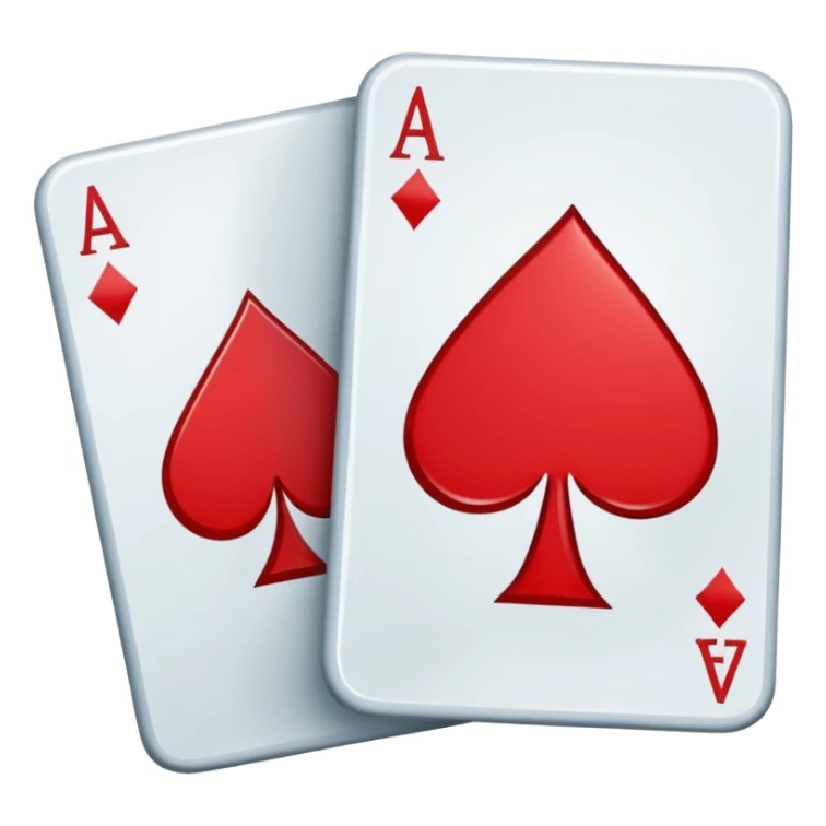 Generate a simple app logo for an app called "twoseven". It is a Poker app and the logo should be the corners of 2 poker cards next to each other - A 2 of Diamonds and a 7 of Clubs. sticker