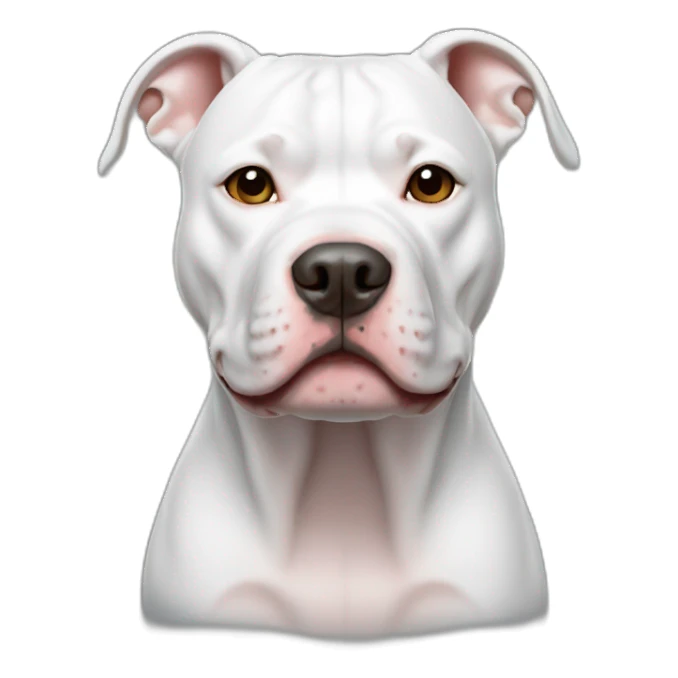 Pitbull blanco enojado sticker
