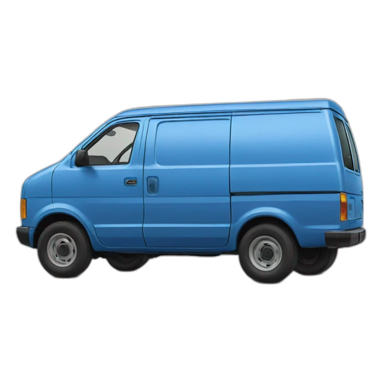 NISSAN BLUE 1986 VAN PRAIRIE sticker