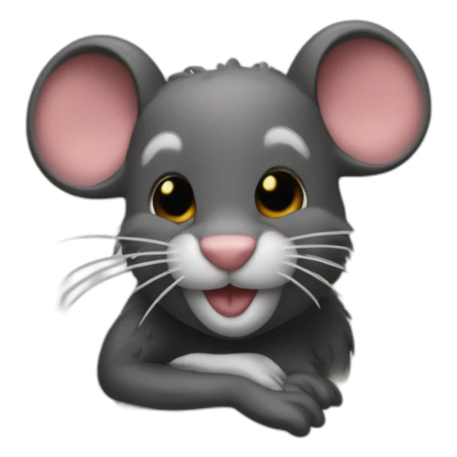 Raton laveur qui fait le signe du rock ‘n’ roll sticker