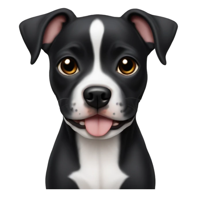 pitbull Chihuahua mix black puppy  sticker