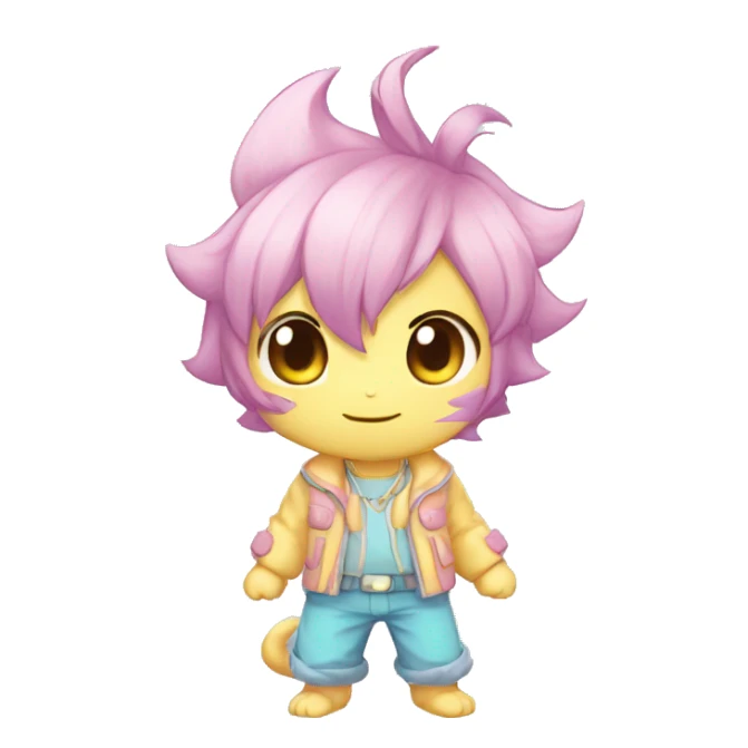 Pastel-Chibi-Sona-Shiny-Fakémon full body sticker