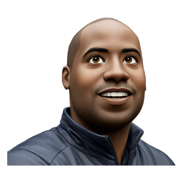 bald male statue of boys sticker