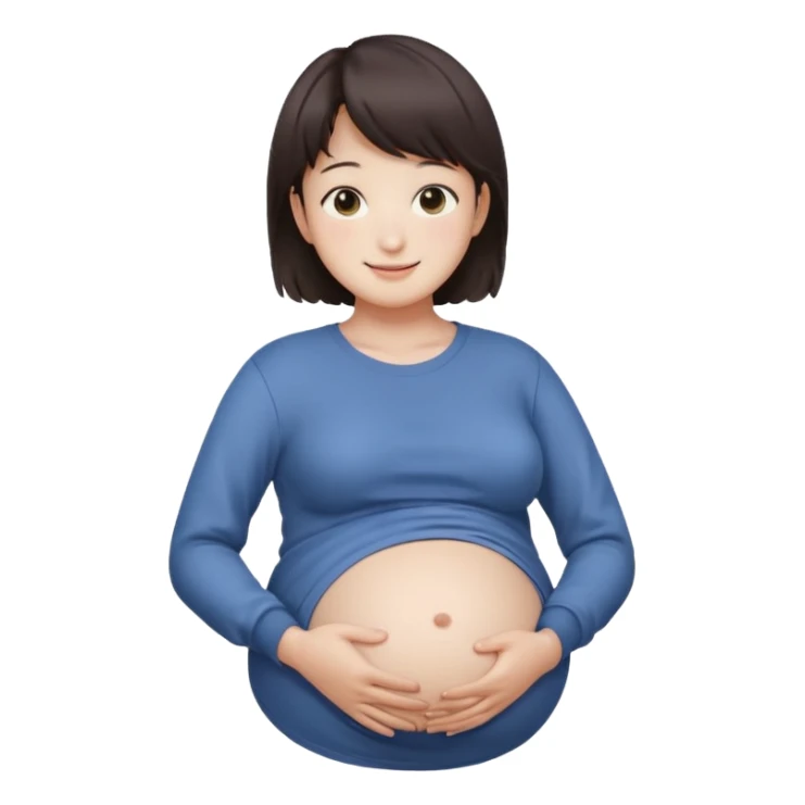 pregnant jungkook holding his belly  sticker