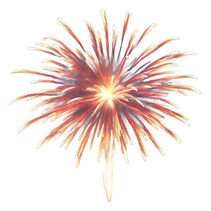Fireworks sticker
