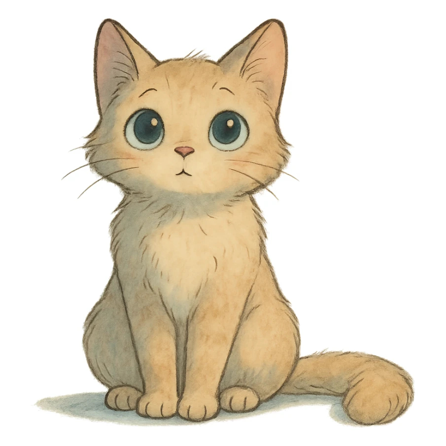 cute dreamy cat sticker
