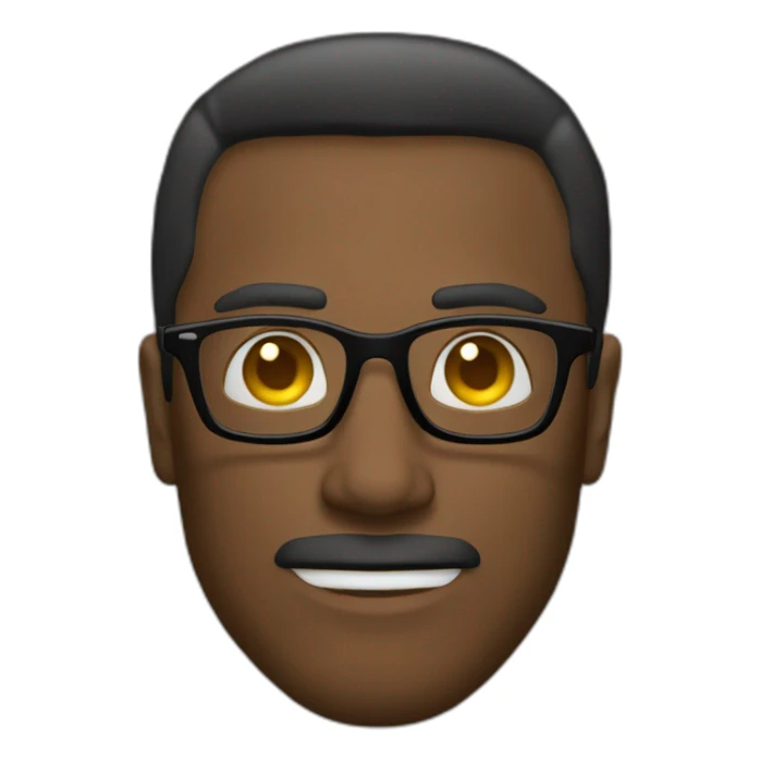 Cara hombre con muchas canas  con gafas de sol negras sticker