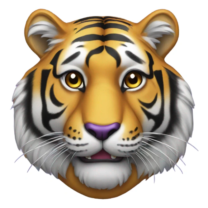 Tiger with lsu shirt on sticker