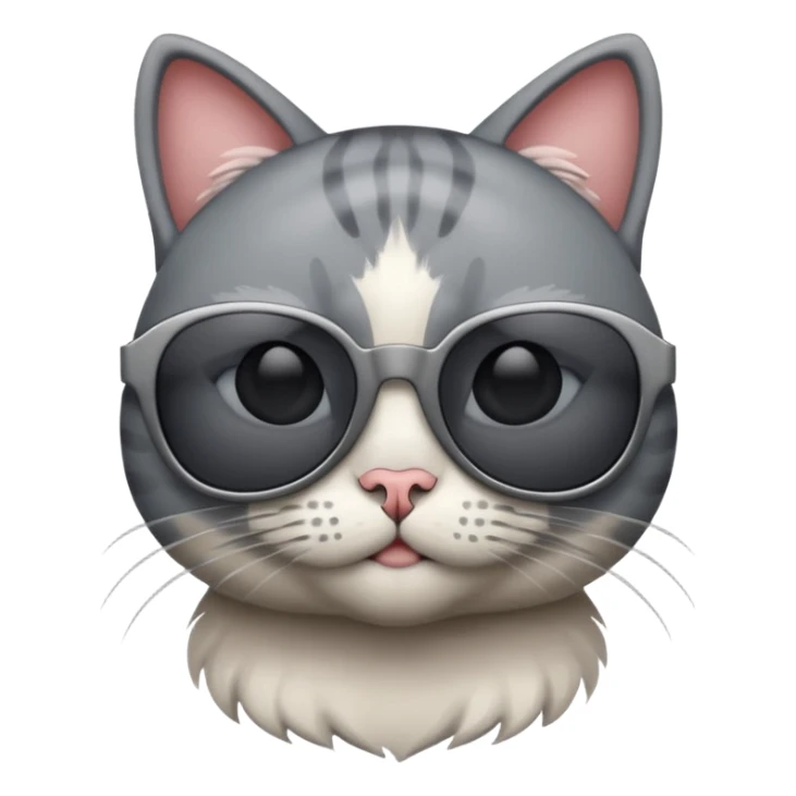 Cat with sunglasses sticker
