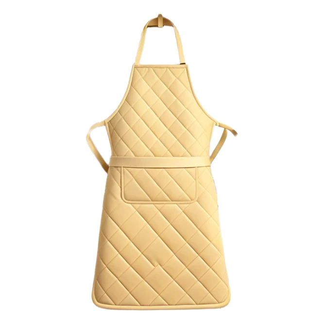 Cinematic Realistic Apron & Oven Mitts, a neatly folded soft pastel apron with subtle fabric textures, resting next to thickly padded oven mitts with a quilted pattern, warm golden kitchen lighting reflecting off the fabrics, evoking a sense of homely warmth and culinary creativity. sticker