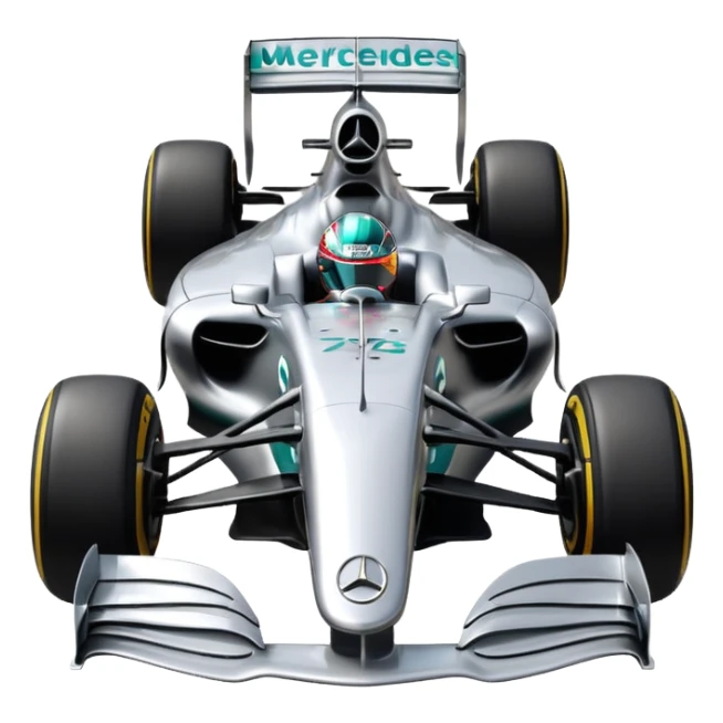 mercedes f1 car sticker