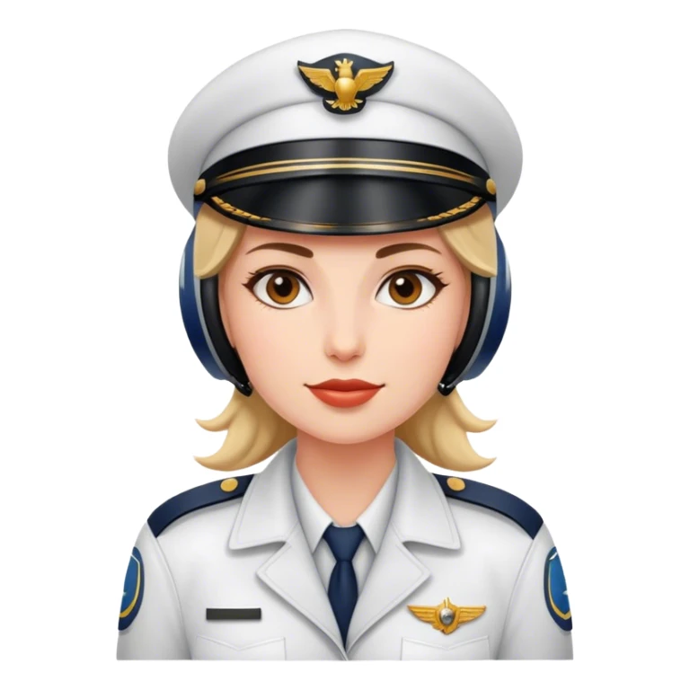 Woman pilot no skin colo sticker