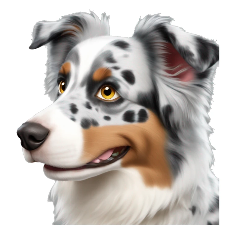 Blue Merle Blue eyed australian Shepherd sticker