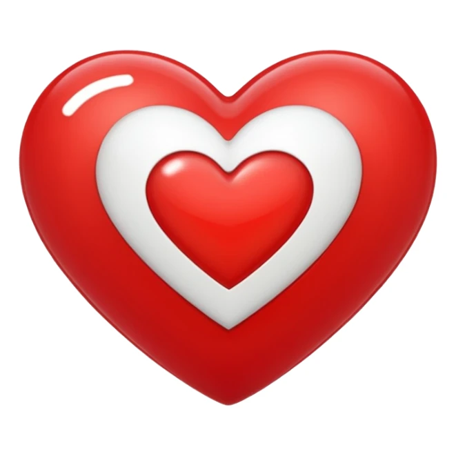 red heart with a white plus on it not a cross sticker